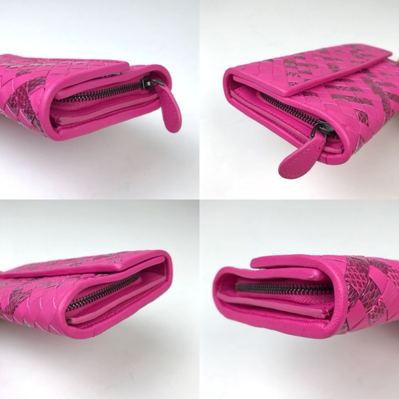 Like New Bottega Veneta Fuchsia Continental Wallet - Picture 6 of 7